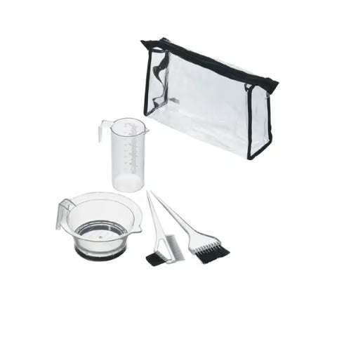 Comair Färbe-Zubehör-Set 5-teilig transparent