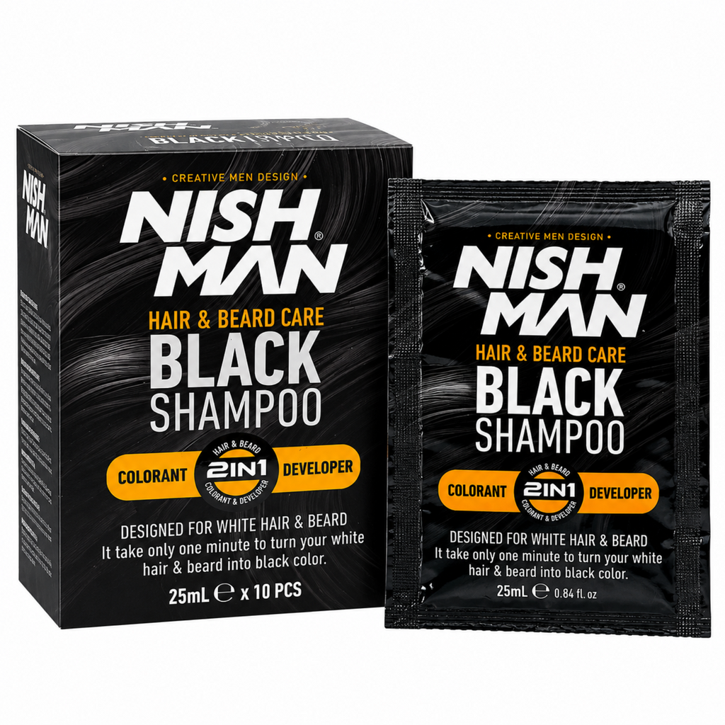 NISHMAN Black Hair Shampoo 25 ml