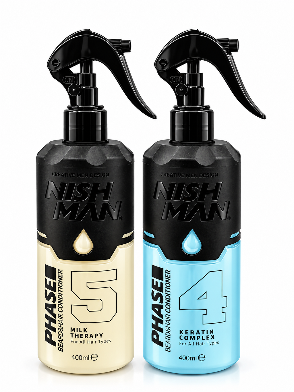 NISHMAN Après-shampoing biphasé Barbe et Cheveux 400 ml
