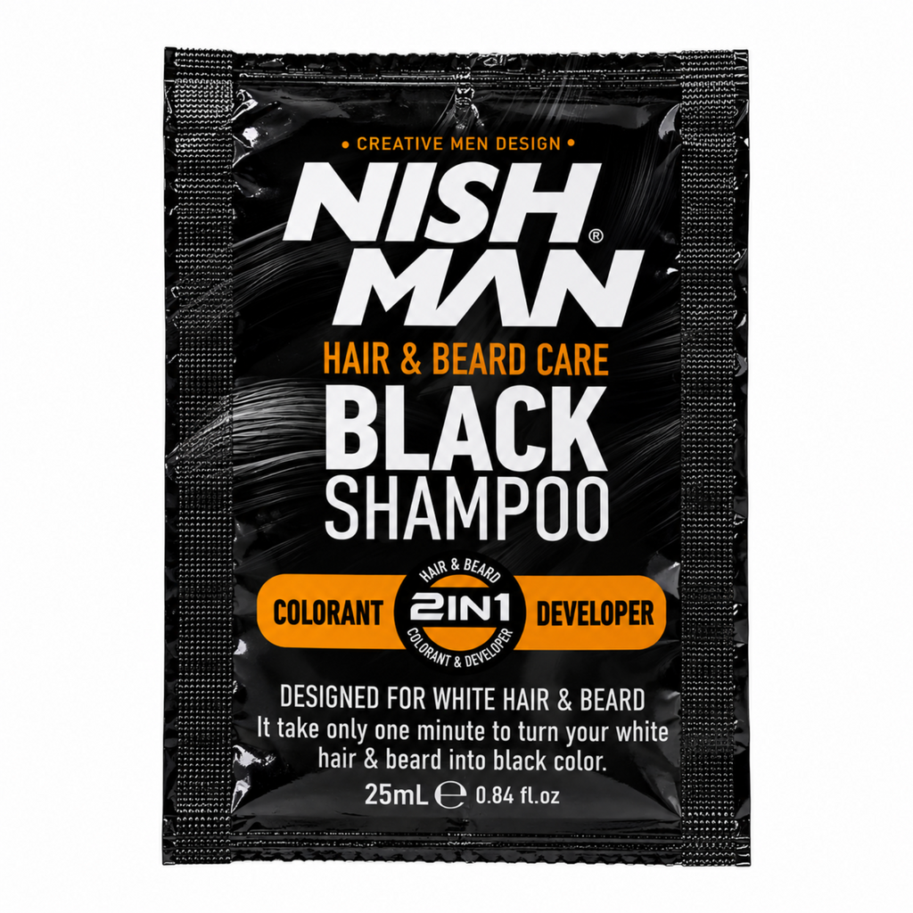 NISHMAN Black Hair Shampoo 25 ml