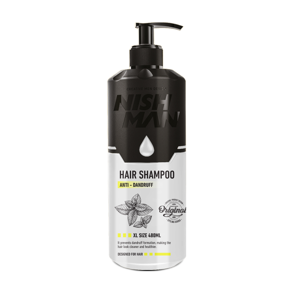 NISHMAN Haar Shampoo 480 ml – Anti Schuppen