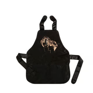 Comair Färbeschürze m. Tasche schwarz 58x72 cm Gold