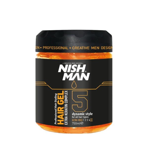 NISHMAN Hair Gel Dynamic Style 5 Ultra Hold 750 ml