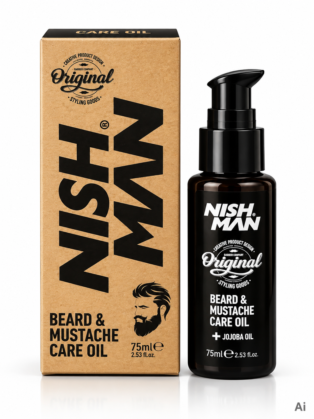 NISHMAN Beard & Mustache Care Oil – 75 ml