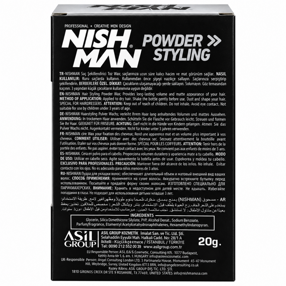 NISHMAN P0 Extra Volume Powder Mattifying 20 g