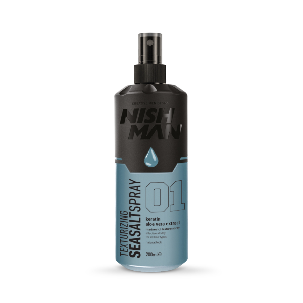 NISHMAN Sea Salt Spray 200 ml – 01 Keratin Aloe Vera Extract