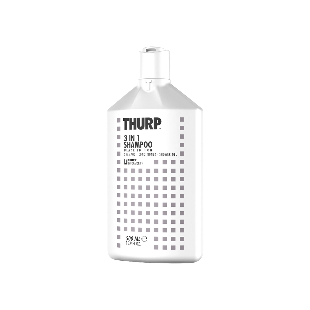 THURP Shampoo 500 ml – 3 in 1 Black Edition