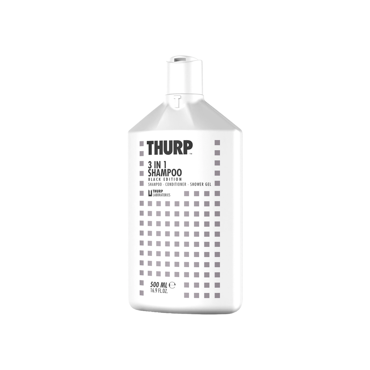 THURP Shampoo 500 ml – 3 in 1 Black Edition