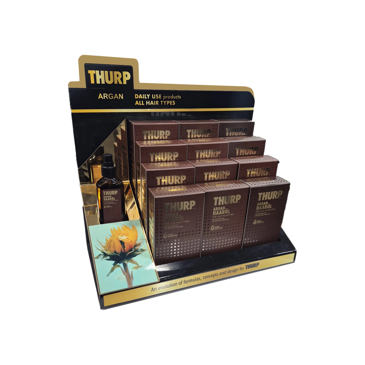 THURP Display – Haaröl Aufsteller